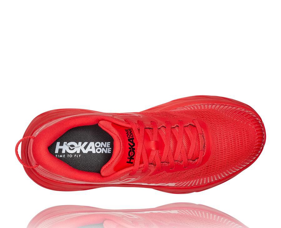 Zapatillas Running Hoka One One Hombre - Bondi 7 - Rojas - VCT897635